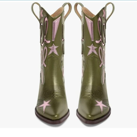 Metallic Western Cowboy boots - Picture 7 of 8